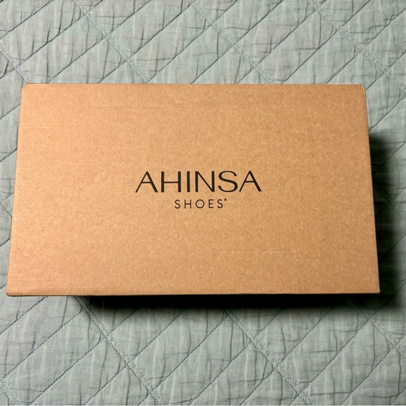 Ahinsa Comfort Slip-on Sandals Black Vegan Leather Buckle Sandals - Picture 7 of 9